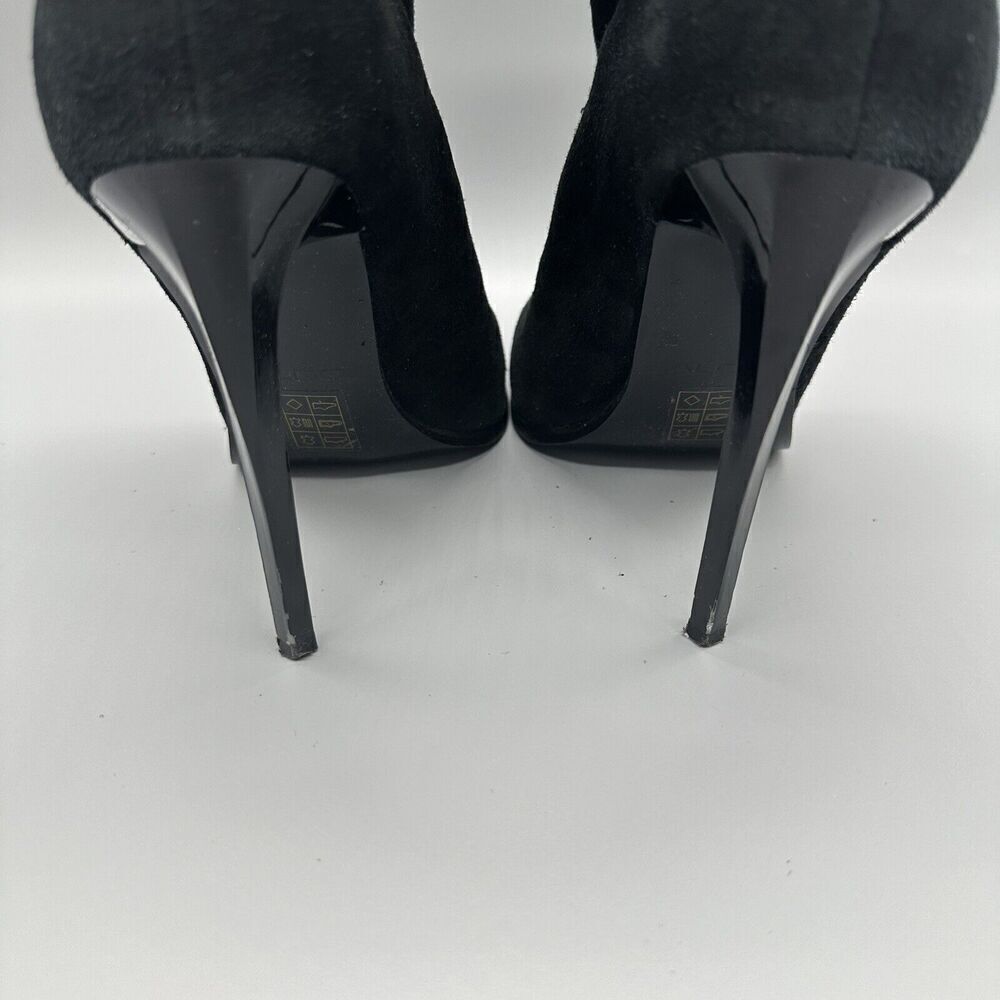 Aldo Black Ankle Boots Booties Heels Sevayn Suede Black Size 8.5 - Picture 5 of 8